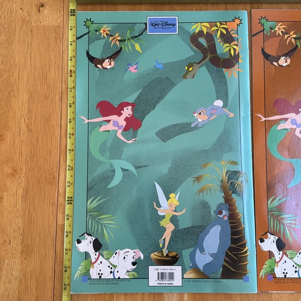 ✋LN The Walt Disney Treasure Chest 1991 Bambi 101 Dalmatians Book Unused Box
